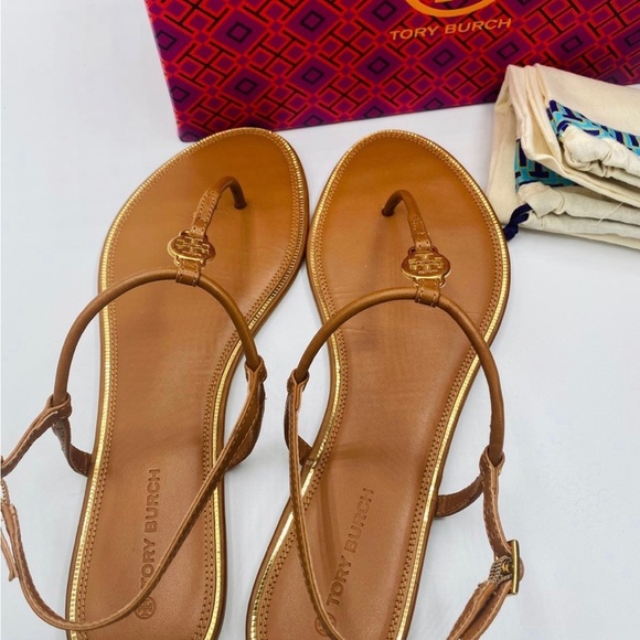 Tory Burch Emmy sandal in ambra (brown) available in size 6.5 & 7 - NEW IN BOX - Picture 9 of 9